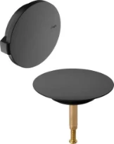 Viega Multiplex set de finition - noir mat - model 6162.01 - volant de commande et bouchon