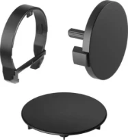 Viega Rotaplex Trio RT5 set de finition noir mat synthétique