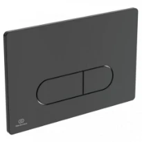 Ideal Standard Oleas M1 plaque de commande 2F commande mécanique noir angles arrondis Noir