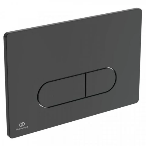 Ideal Standard Oleas M1 plaque de commande 2F commande mécanique noir angles arrondis Noir