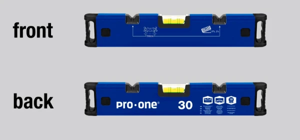 ProOne Tools loodgieter waterpas 30 cm