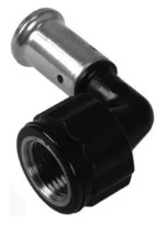 Henco PK-Inox Serie PVDF-Inox COUDE 90° FEMELLE 16X1/2 INOX