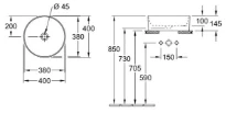 Villeroy & Boch Collaro lavabo à poser rond 400 mm - blanc CeramicPlus - sans trou de robinet - sans trop-plein