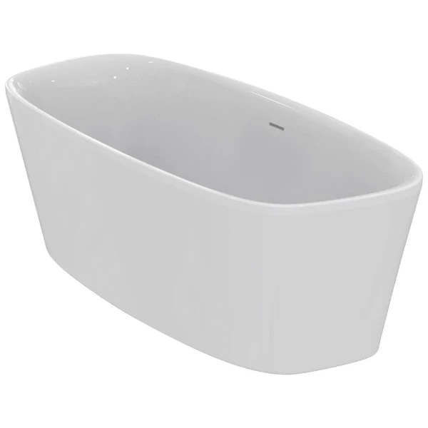 Ideal Standard Dea baignoire autoportante acrylique 1800 x 800 x 610 mm - blanc - avec vidange du bain - pieds pré-assemblés