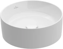Villeroy & Boch Collaro lavabo à poser rond 400 mm - blanc - sans trou de robinet - sans trop-plein