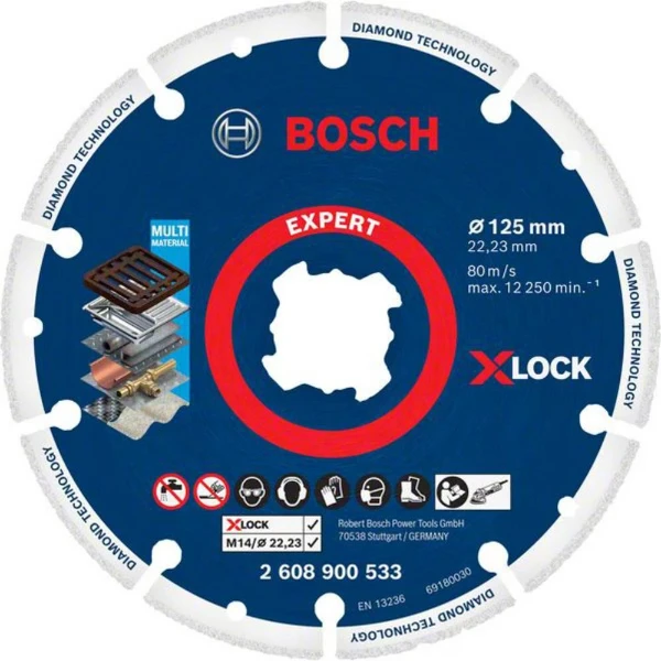 EXPERT Disque diamanté X-LOCK pour métal 125x22.23mm