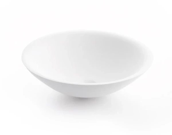 Conima Piamonte opbouwwastafel rond 420 mm - wit - solid surface - zonder kraangat - zonder overloop