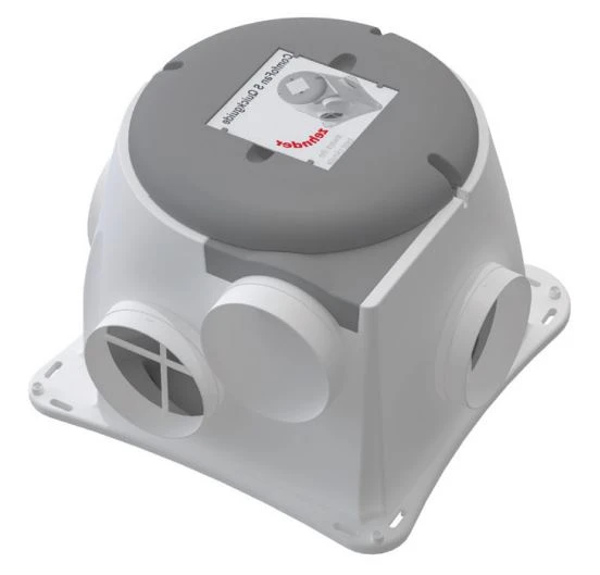 Zehnder ComfoFan Silent 425 unité de ventilation centrale DN125/160 - hygro - RF - randaarde et 5-aderige voedingskabel