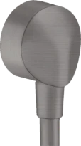 Hansgrohe Fixfit coude mural DN15 noir chromé brossé