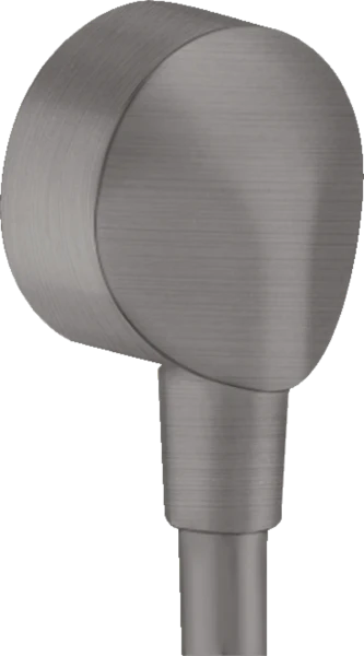 Hansgrohe Fixfit coude mural DN15 noir chromé brossé