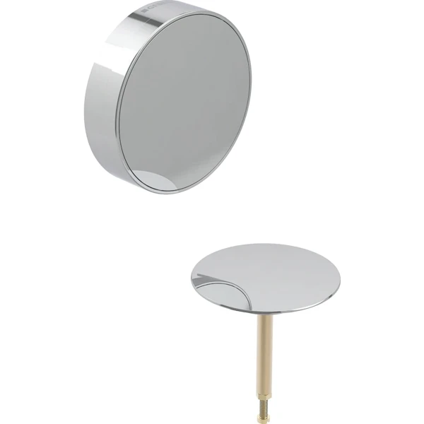 Geberit Split set de finition 52 mm pour vidage baignoire avec commande pivotable - chromé brillant