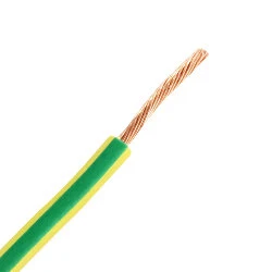 DC fil de terre 6 mm2 (longueur rouleau 500 m) - jaune/vert - prix par rouleau - CCA classe