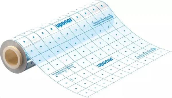 Uponor Tacker Film transparent 0,2 mm avec impression treillis (rouleau 103 m²) - prix par m² - vendu par rouleau