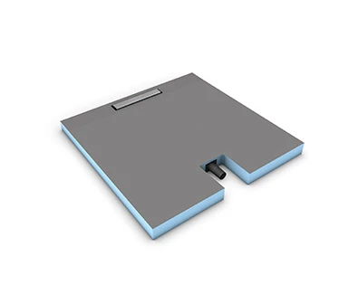 Wedi Fundo Plano Linea - sleuf 800 mm - 1200 x 900 x 70 mm