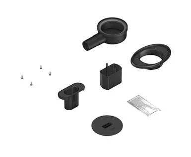 Wedi Fundo écoulement linéaire, horizontal, extra-plat, Minimax, DN 40