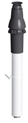 Burgerhout Twinsafe concentrique PP/acier passage toiture Skyline 3000 80/125 mm
