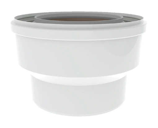 Burgerhout Twinsafe concentrique PP/alu manchon réduit MF 60/100 x 80/125 mm (agrandissement)