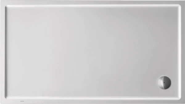 Duravit Starck Slimline receveur de douche rectangulaire 1600 x 900 mm - blanc - antidérapant