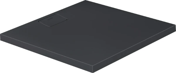 Duravit Stonetto Q receveur de douche durasolid rectangulaire 900 x 900 mm - gris anthracite - écoulement 90 mm