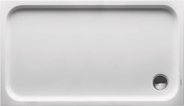 Duravit D-Code receveur de douche 1300 x 750 mm - blanc - antidérapant - écoulement 90 mm