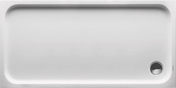 Duravit D-Code receveur de douche 1500 x 750 mm - blanc - antidérapant - écoulement 90 mm