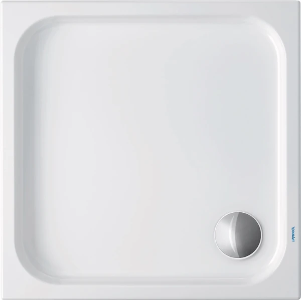 Duravit D-Code receveur de douche 800 x 800 mm - blanc - antidérapant - écoulement 90 mm