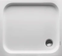 Duravit D-Code receveur de douche acrylique 900 x 800 x 85 mm - blanc - antidérapant - écoulement 90 mm