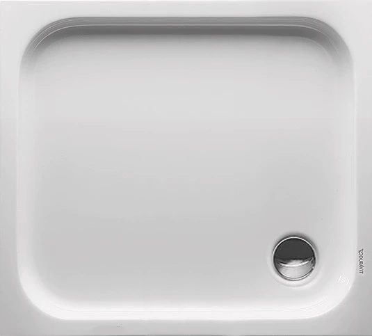 Duravit D-Code receveur de douche acrylique 900 x 800 x 85 mm - blanc - antidérapant - écoulement 90 mm