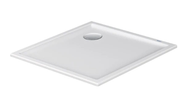 Duravit D-Code Slimline receveur de douche acrylique 800 x 800 x 45 mm - blanc - écoulement 90 mm