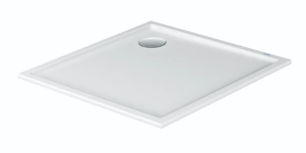 Duravit D-Code Slimline receveur de douche acrylique 900 x 900 x 45 mm - blanc - écoulement 90 mm