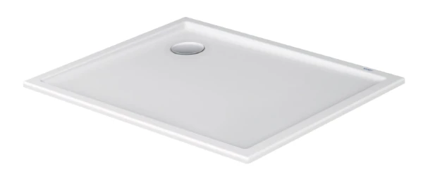 Duravit D-Code Slimline receveur de douche acrylique 1000 x 800 x 45 mm - blanc - écoulement 90 mm