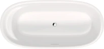 Duravit Cape Cod baignoire autoportante Durasolid 1855 x 885 mm - blanc - avec trop-plein
