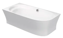 Duravit Cape Cod baignoire back-to-wall Durasolid 1900 x 900 mm - blanc - angle gauche - avec entourage moulé