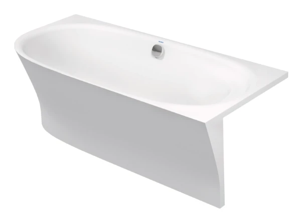 Duravit Cape Cod baignoire back-to-wall Durasolid 1900 x 900 mm - blanc - angle droit - avec entourage moulé