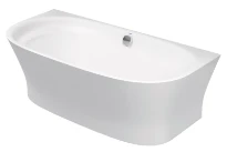 Duravit Cape Cod baignoire back-to-wall Durasolid 1900 x 900 mm - blanc - avec entourage moulé