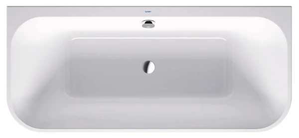 Duravit Happy D2 baignoire back-to-wall acrylique 1800 x 800 mm - blanc - avec pieds et panneau
