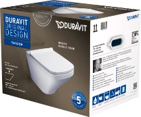 Duravit DuraStyle toilette suspendue PACK (toilette suspendue + siège avec softclose et quickrelease) - blanc - D370xD540 mm