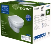 Duravit DuraStyle Basic wc-suspendu PACK Rimless (wc-suspendu + siège Softclose) sans bride - blanc - B365xD540 mm