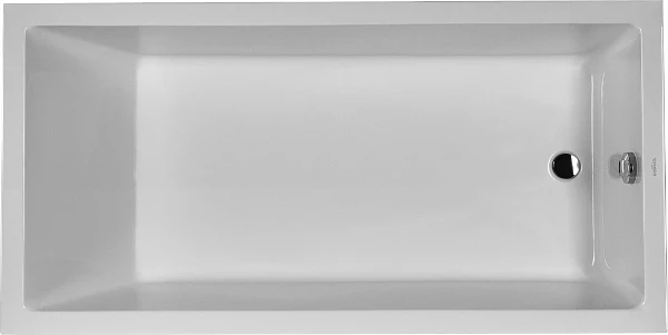 Duravit Starck baignoire acrylique 1800 x 900 mm - blanc - vidange au pied