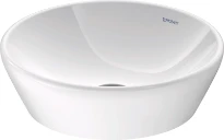 Duravit D-Neo lavabo à poser rond 400 mm - blanc - sans trou de robinet - sans trop-plein