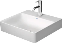 Duravit DuraSquare meuble lavabo 500 x 470mm - blanc - sans trou de robinet - sans trop-plein
