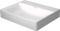 Duravit DuraSquare lavabo 600 x 470 mm - blanc - sans trou de robinet - sans trop-plein