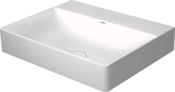 Duravit DuraSquare lavabo 600 x 470 mm - blanc - sans trou de robinet - sans trop-plein