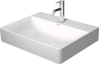 Duravit DuraSquare lavabo 600 x 470 mm - blanc - avec trou de robinet - sans trop-plein - poli