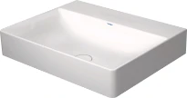 Duravit DuraSquare lavabo 600 x 470 mm - blanc - sans trou de robinet - sans trop-plein - poli