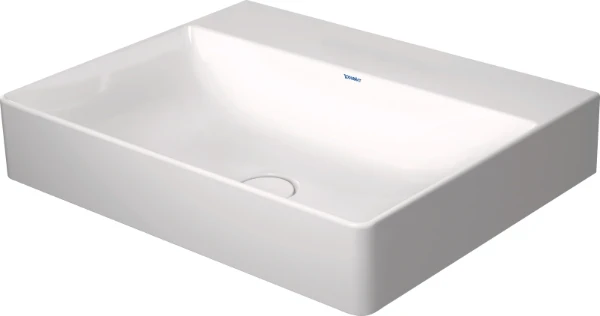 Duravit DuraSquare lavabo 600 x 470 mm - blanc - sans trou de robinet - sans trop-plein - poli
