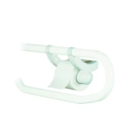 PORTE PAPIER WC LINIDO blanc synthetique commande à une main
