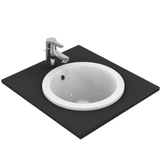 Ideal Standard Connect lavabo encastré rond 380 mm - blanc - sans trou de robinet - avec trop-plein