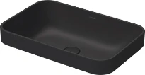 Duravit Happy D.2 Plus lavabo 600 x 400 mm - anthracite mat - sans trou de robinet - sans trop-plein - poli