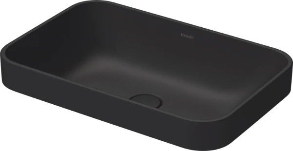 Duravit Happy D.2 Plus lavabo 600 x 400 mm - anthracite mat - sans trou de robinet - sans trop-plein - poli